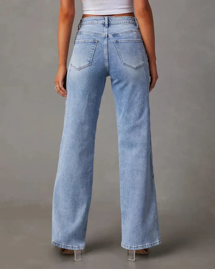 Charity - High Waist Wide Leg Jeans with Modern Design and Comfortable Fit