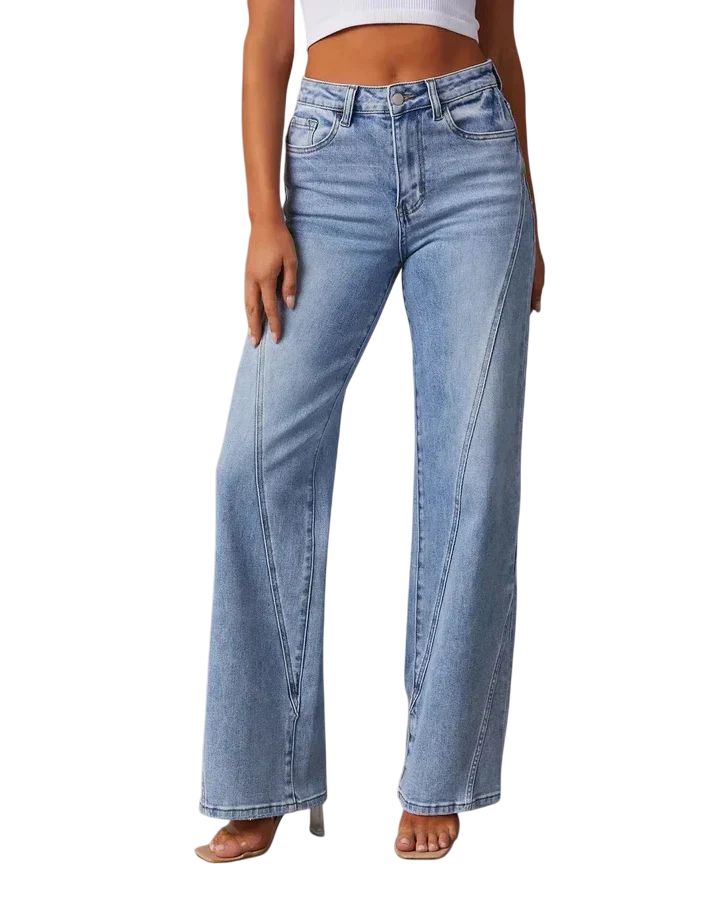 Charity - High Waist Wide Leg Jeans with Modern Design and Comfortable Fit