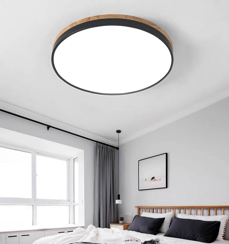 Clarova - Modern Wood LED Ceiling Light Flush Mount For Style