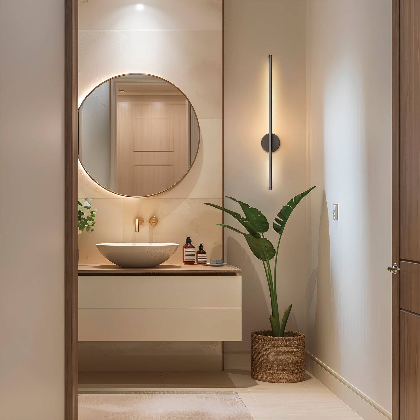 Bernadette - Wireless modern wall lights set with sleek rechargeable design