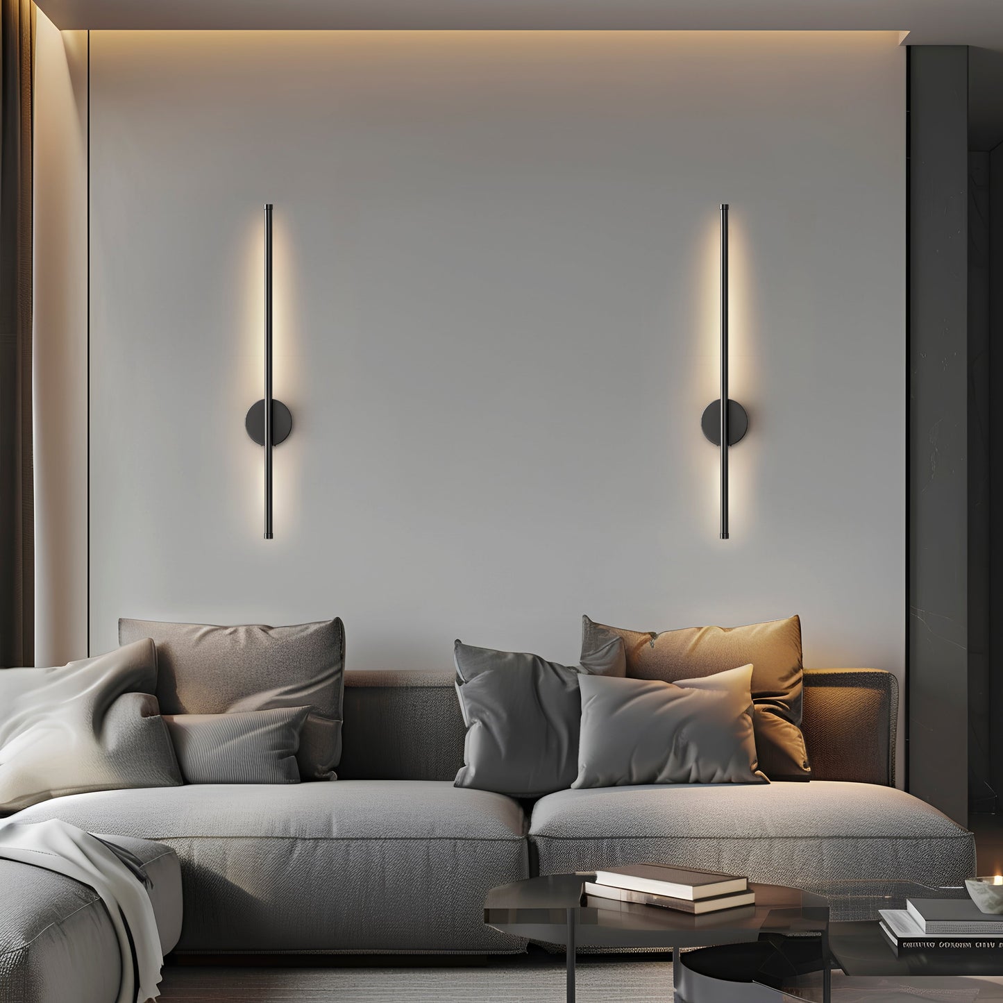 Bernadette - Wireless modern wall lights set with sleek rechargeable design