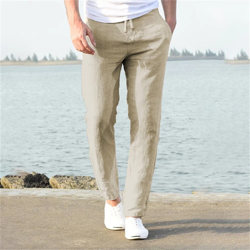 Ethan - Lightweight Casual Linen Pants for Comfortable Summer Days