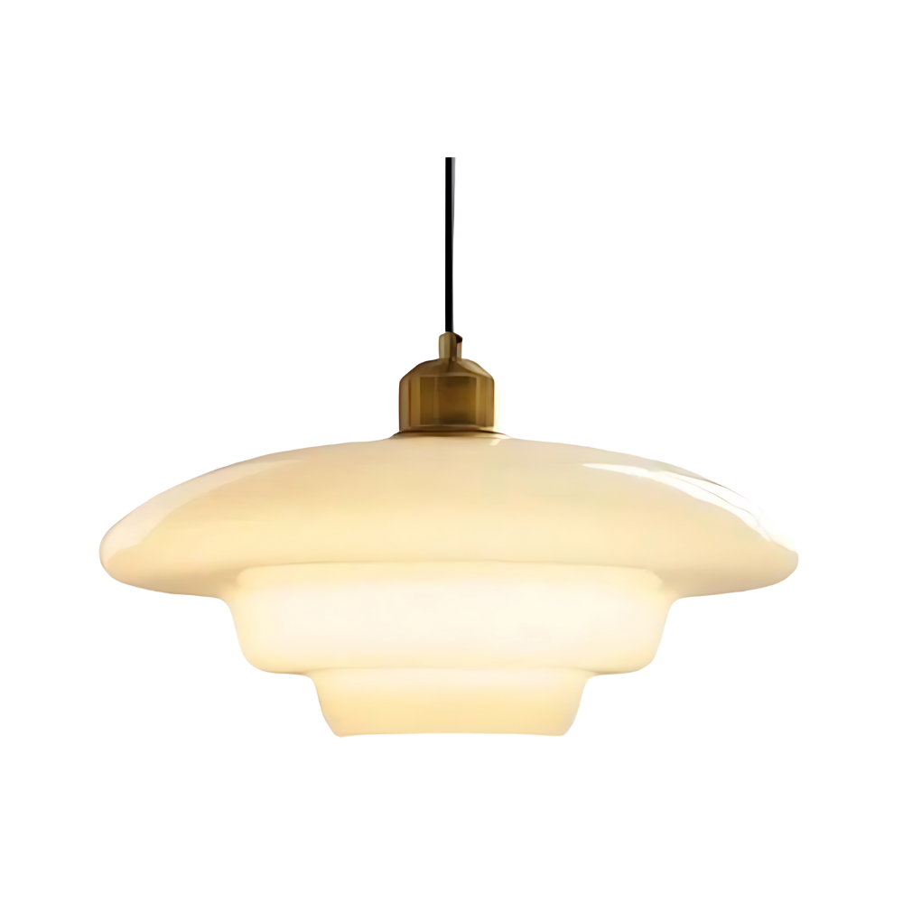 Flamora - Art Deco Pearl Pendant Lamp With Soft Ambient Glow