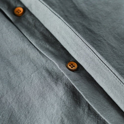 Lee - Elegant Japanese Shirt for Men in Premium Linen Blend