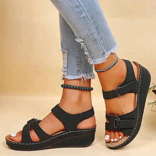 Xiomara - Stylish High-Heeled Sandals with Ankle Strap for Women