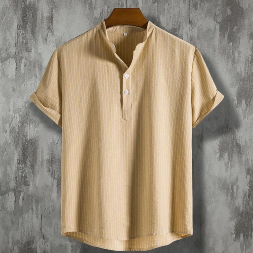 Neville - Stylish Men's Shirt with Bold Stripes and Comfortable Fit