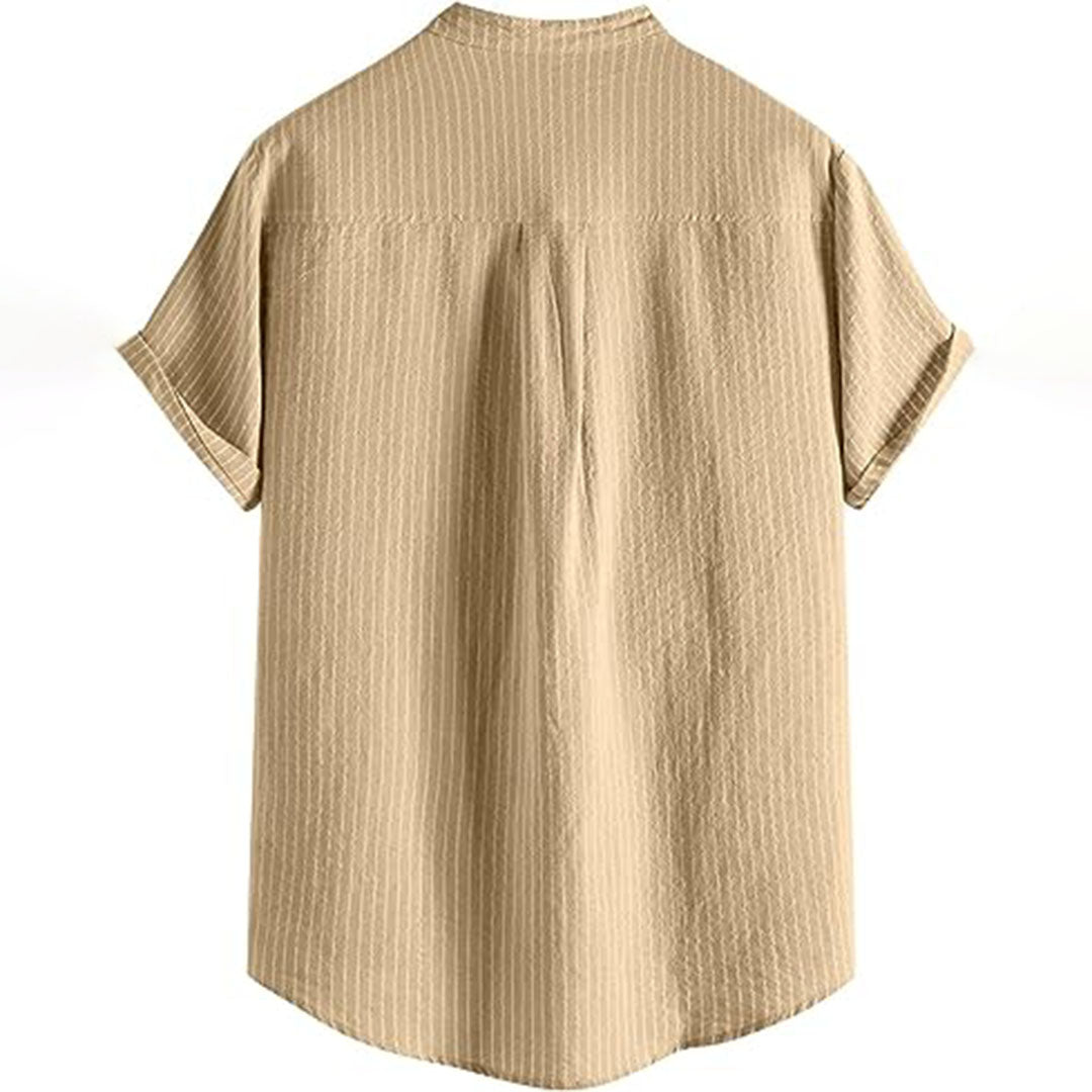 Neville - Stylish Men's Shirt with Bold Stripes and Comfortable Fit