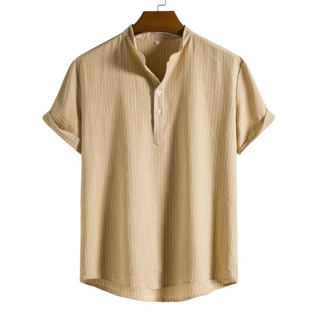 Neville - Stylish Men's Shirt with Bold Stripes and Comfortable Fit