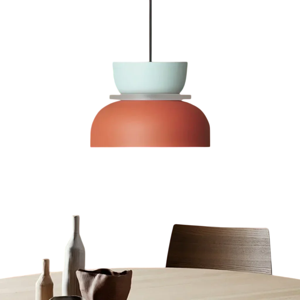 Roseva - Rina Colorful Scandinavian Pendant Light With Metal Finish