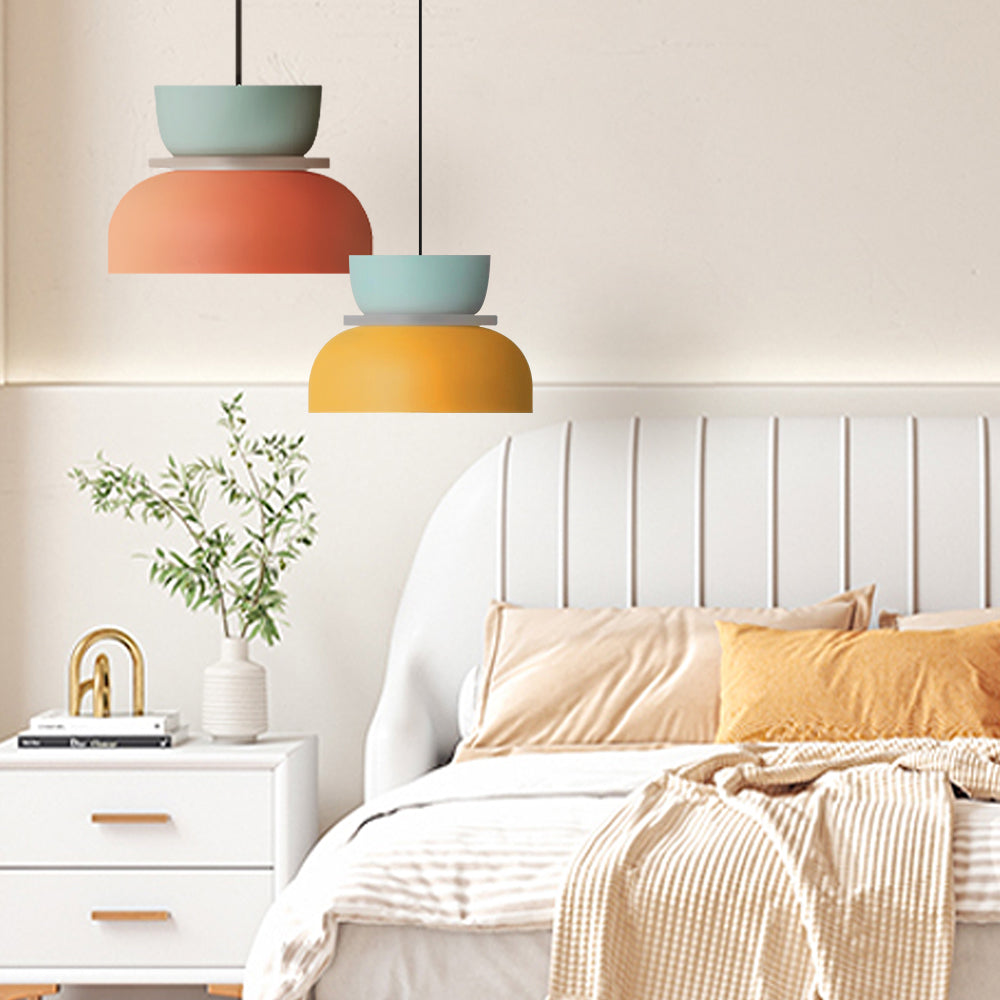Roseva - Rina Colorful Scandinavian Pendant Light With Metal Finish