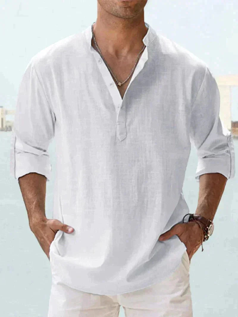 Leighton - Stylish Men's Linen Summer Shirt for Comfort and Elegance