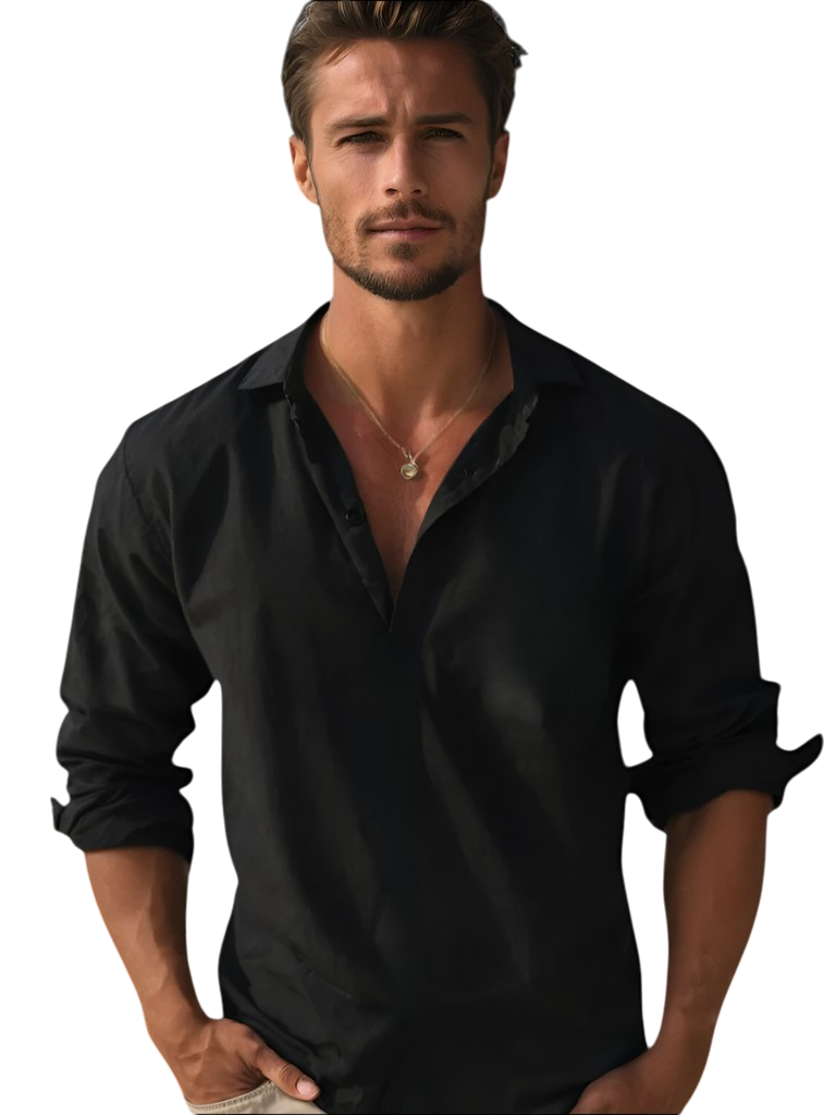 Leighton - Stylish Men's Linen Summer Shirt for Comfort and Elegance