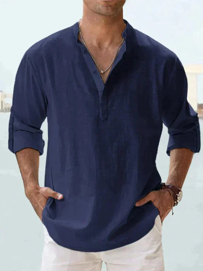Leighton - Stylish Men's Linen Summer Shirt for Comfort and Elegance