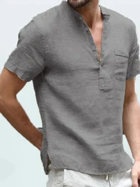 Elvis - Stylish Men's Linen Shirt for Ultimate Summer Comfort