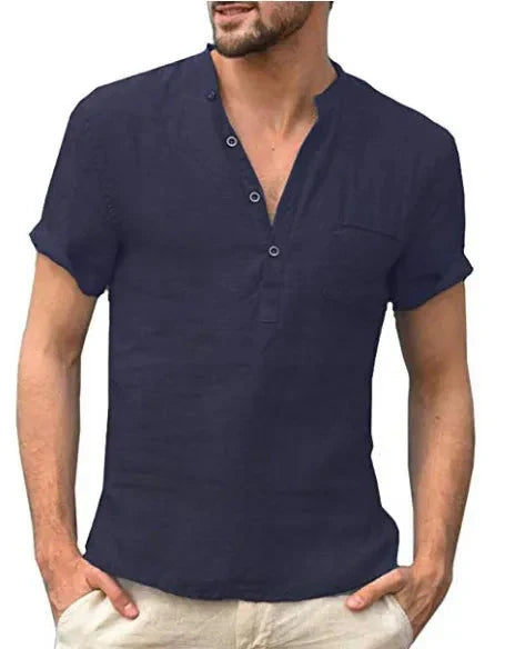 Elvis - Stylish Men's Linen Shirt for Ultimate Summer Comfort