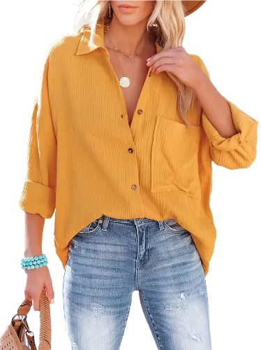 Thistle - Stylish Loose-Fitting Blouse for Women with Relaxed Fit