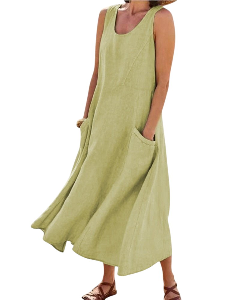 Zelina - Stylish Women's Flowing Dress for Summer Days