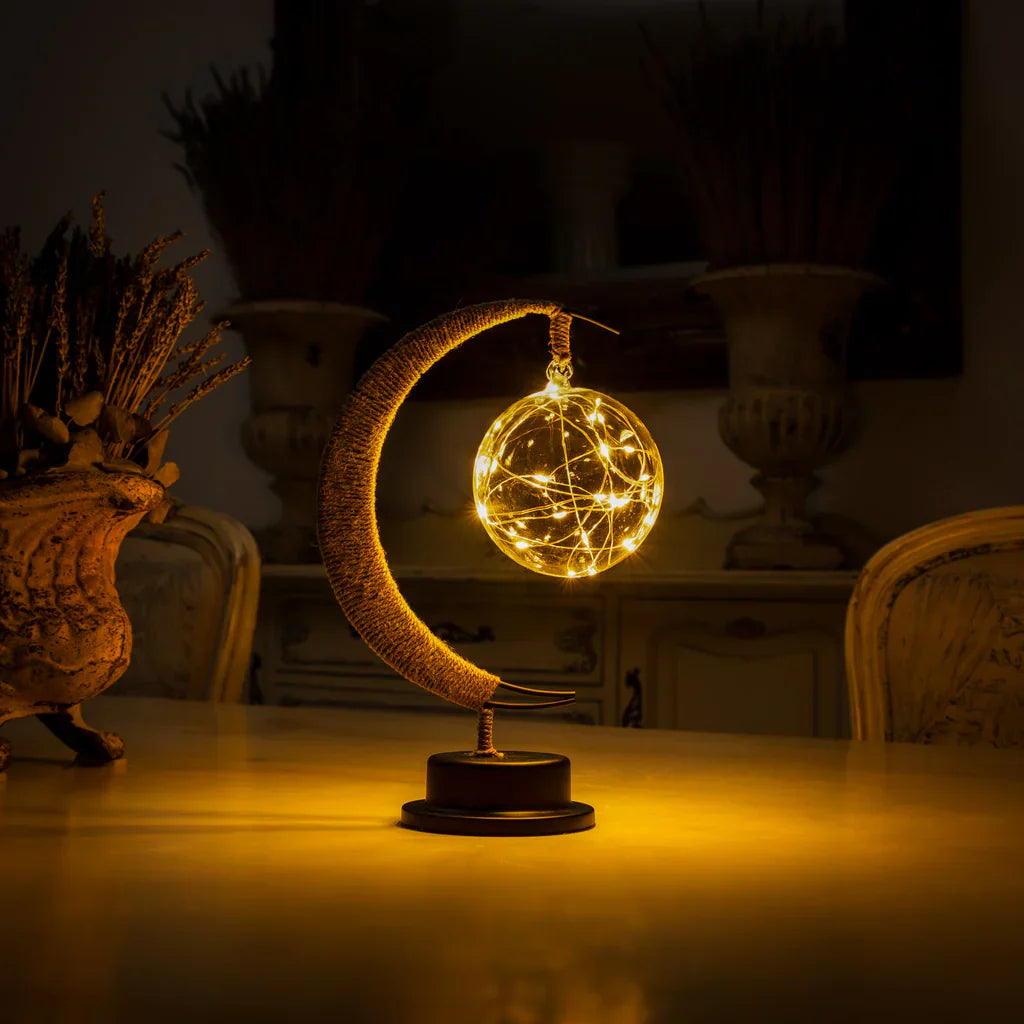 LustraPod - Enchanted Lunar Lamp with Magical Glow and Elegant Design