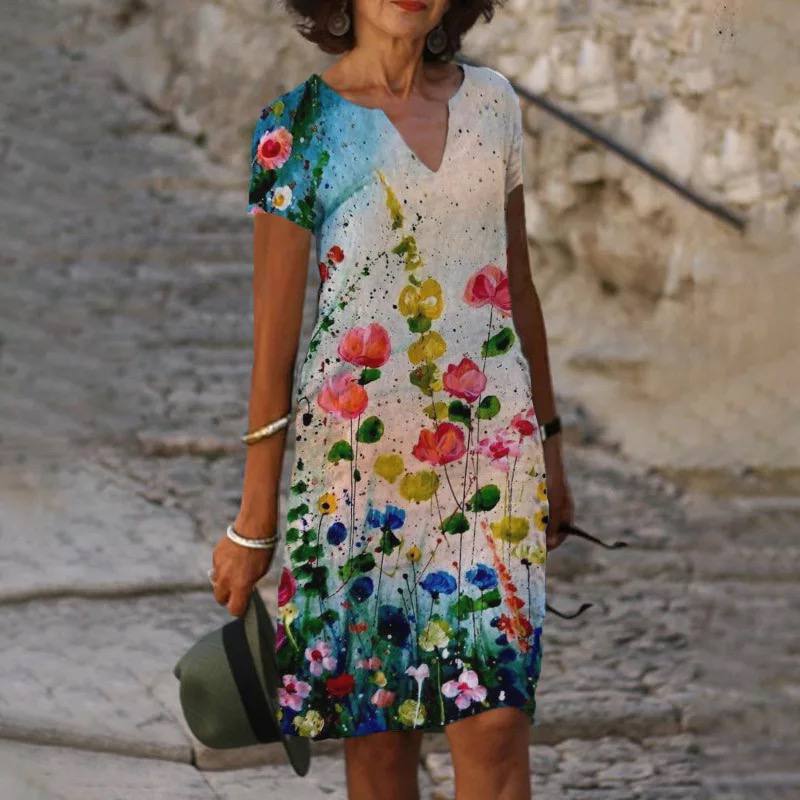 Nesta - Elegant Women's Floral Maxi Dress for Any Occasion