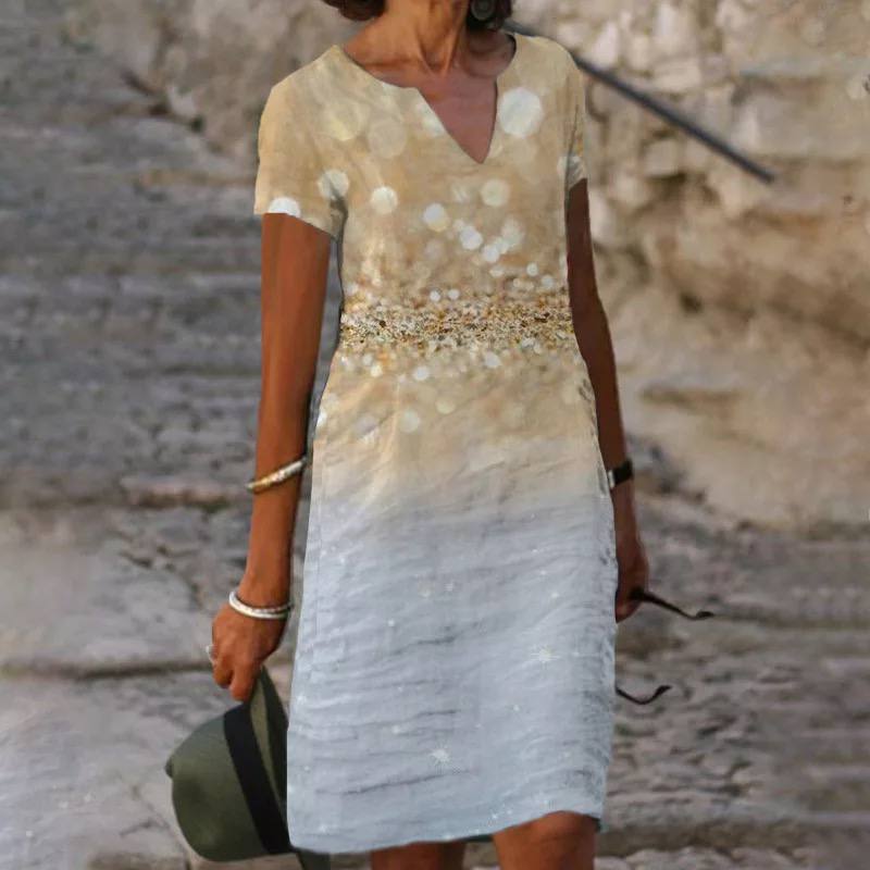Dorothy - Floral Print Women's Dress for Everyday Elegance