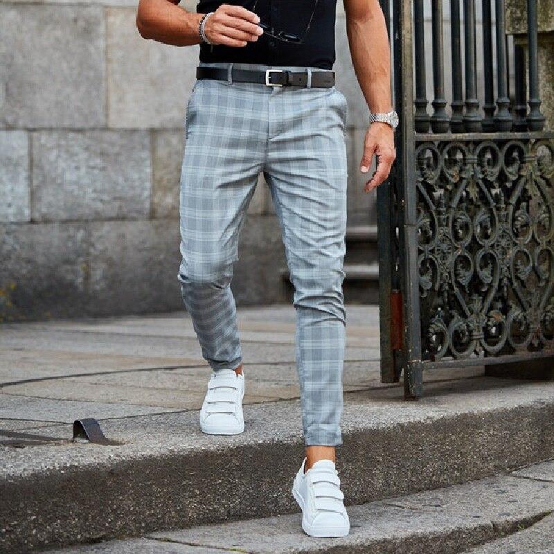 Alvin - Stylish Checked Chino Pants for Men in Lightweight Fabric