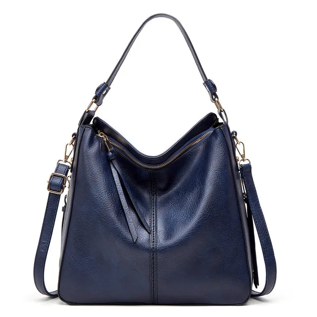Daelyn - Chic Autumn Large Leather Tote Bag for Women