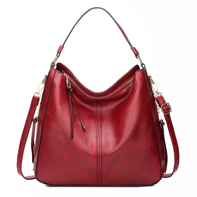 Daelyn - Chic Autumn Large Leather Tote Bag for Women