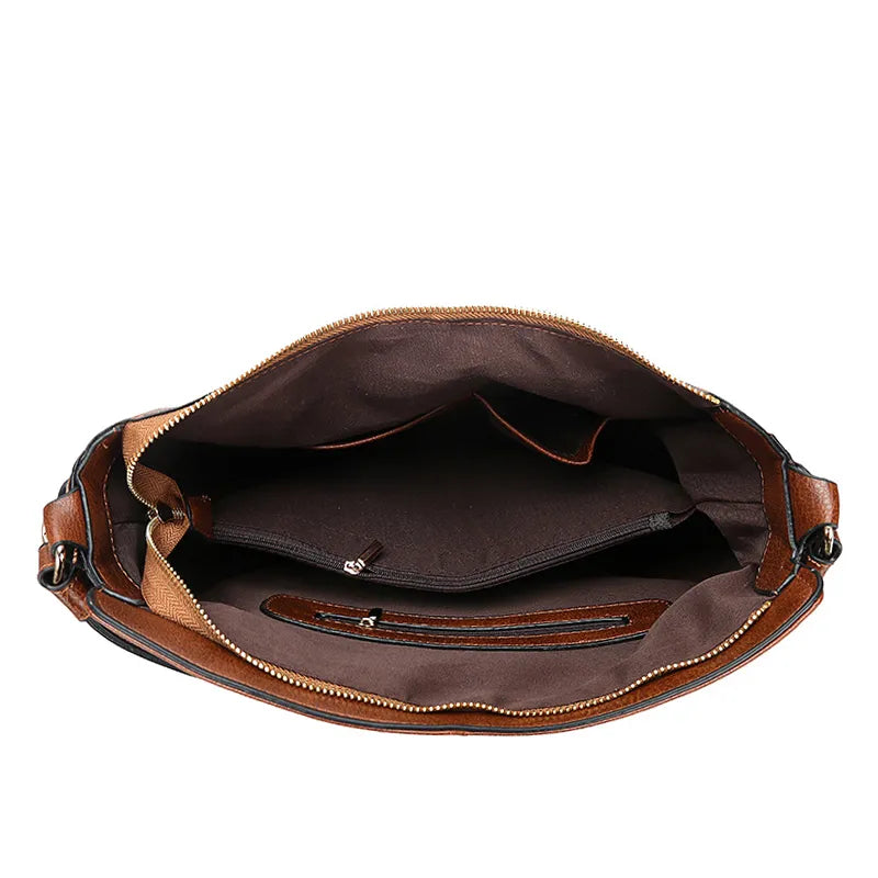 Daelyn - Chic Autumn Large Leather Tote Bag for Women