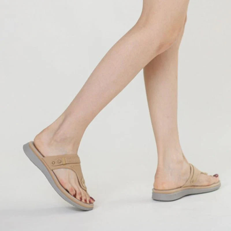 Zaira - Stylish and Durable Thong Sandals with Cushioned Sole