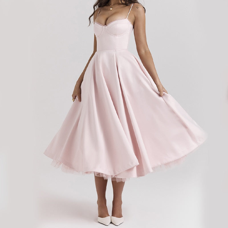 Marley - Elegant Women's Summer Dress with Chevron Design