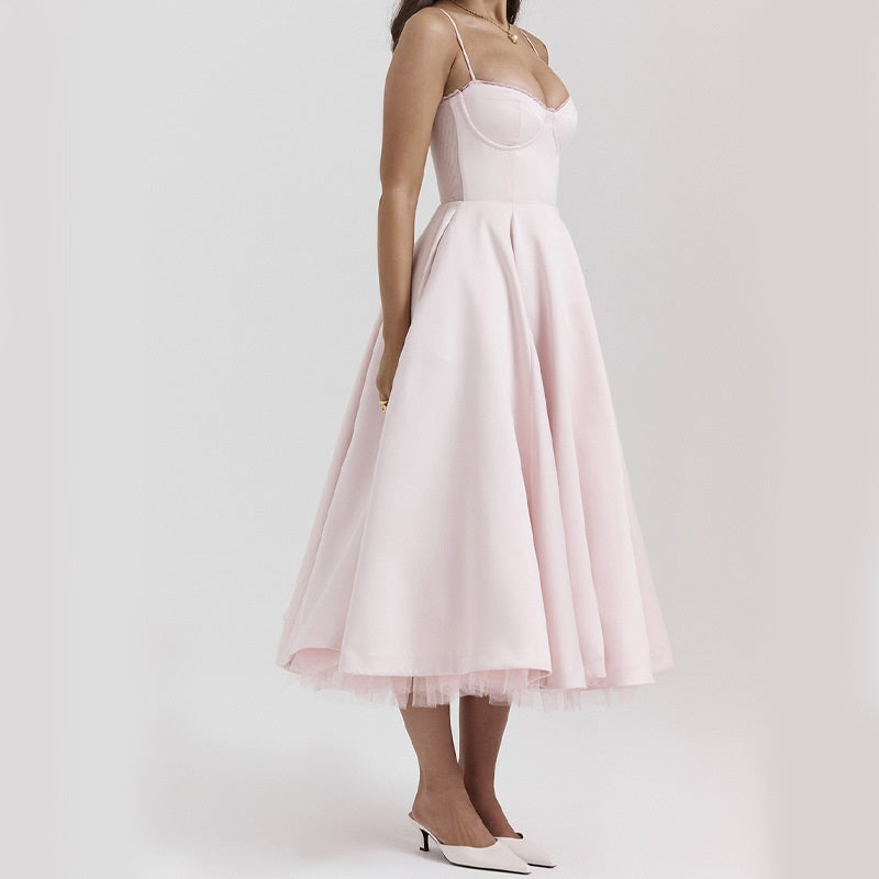 Marley - Elegant Women's Summer Dress with Chevron Design