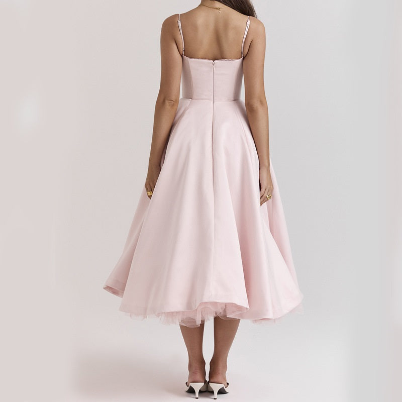 Marley - Elegant Women's Summer Dress with Chevron Design