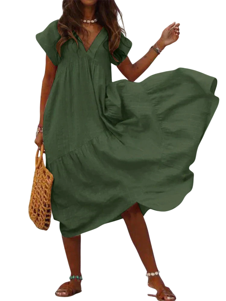 Eliana - Stylish Women's Linen Dress for Summer Days