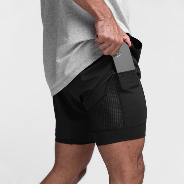 Nicholas - Stylish Men's Fitness Sports Shorts with Thigh Pocket