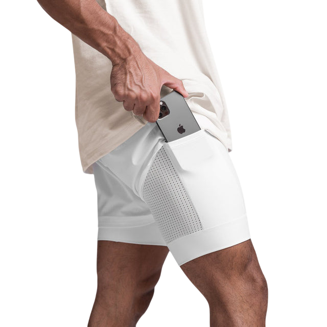 Nicholas - Stylish Men's Fitness Sports Shorts with Thigh Pocket