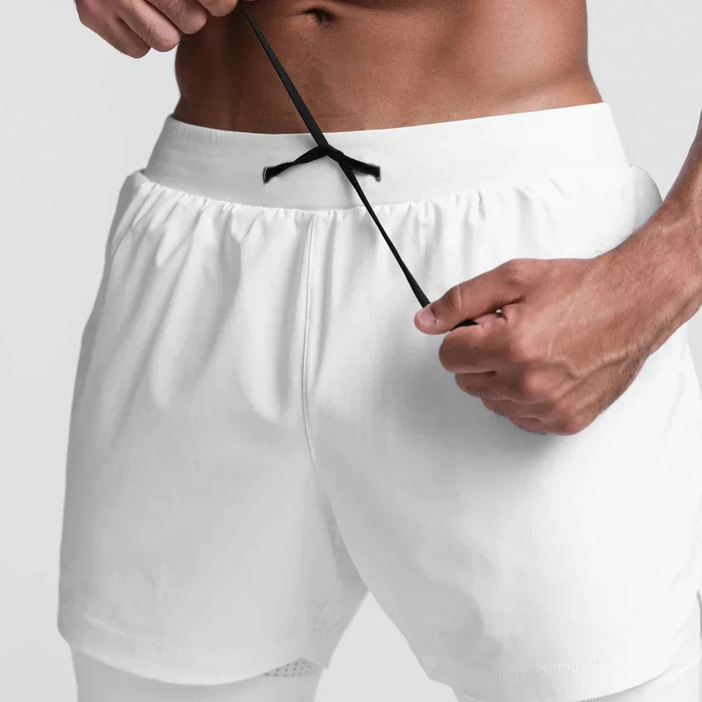 Nicholas - Stylish Men's Fitness Sports Shorts with Thigh Pocket