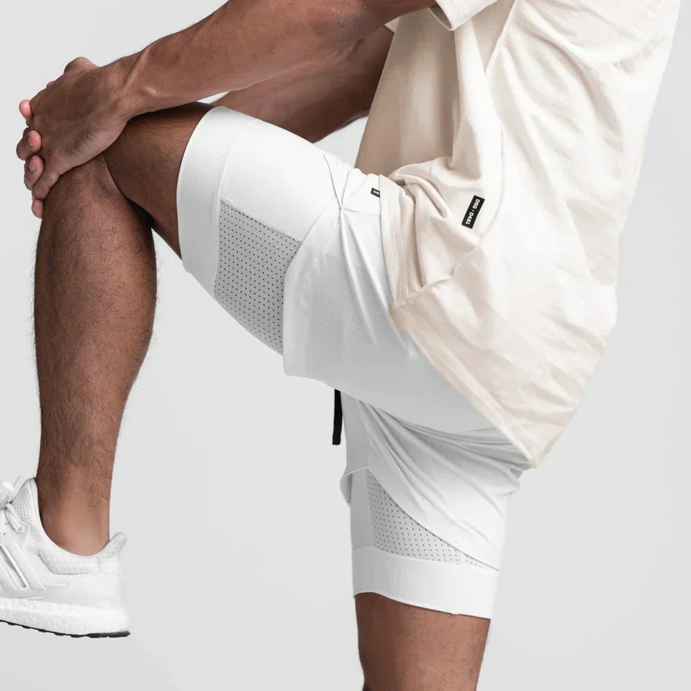Nicholas - Stylish Men's Fitness Sports Shorts with Thigh Pocket