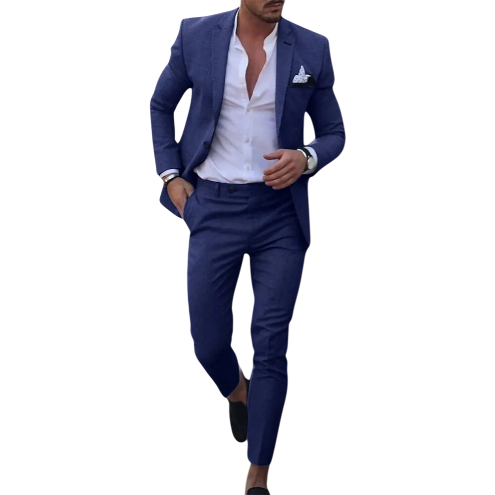 Isaac - Slim Fit Men's Summer Suit for Weddings and Events