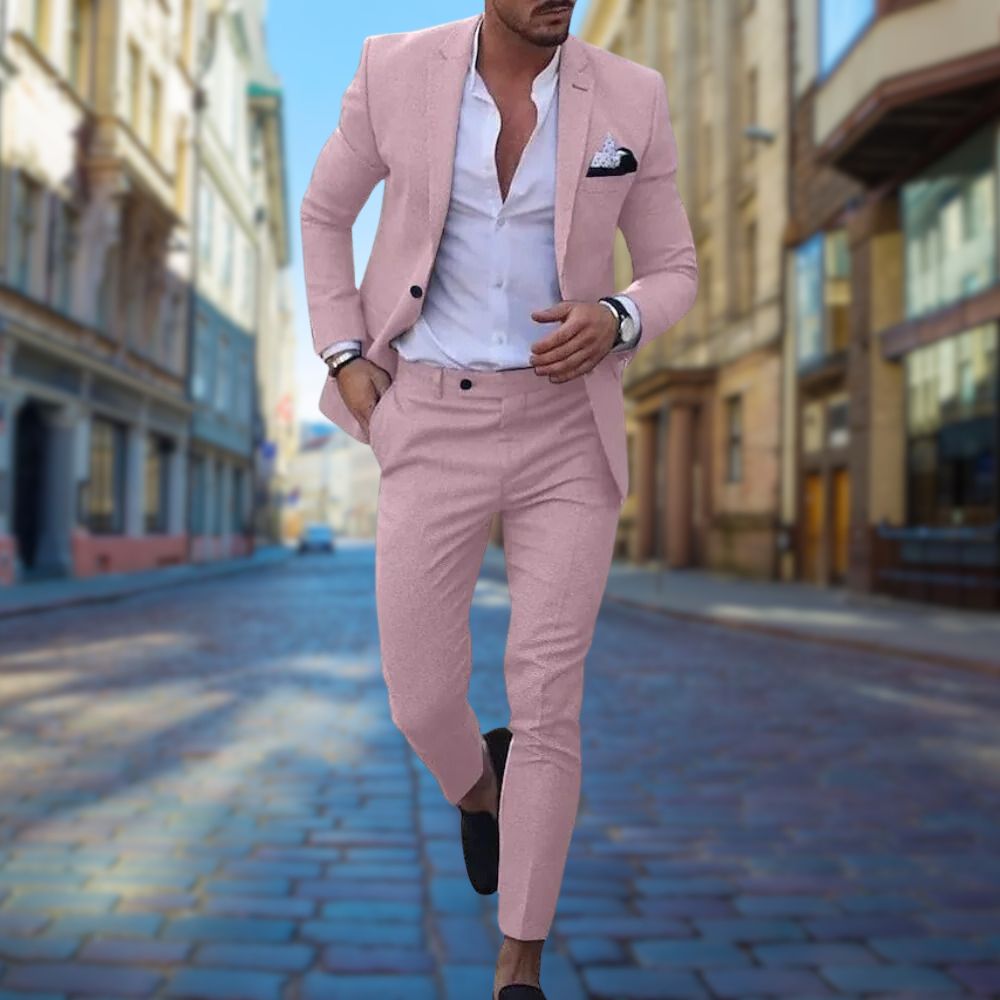 Isaac - Slim Fit Men's Summer Suit for Weddings and Events
