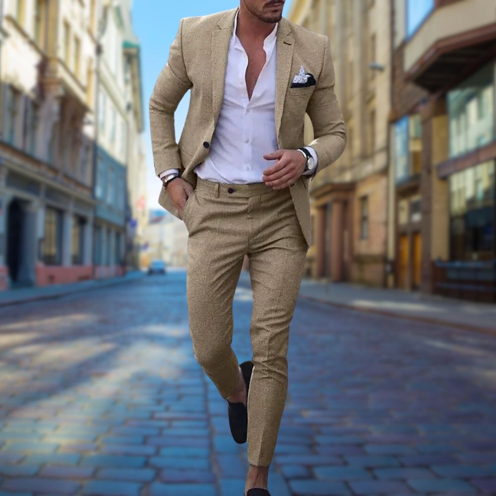 Isaac - Slim Fit Men's Summer Suit for Weddings and Events