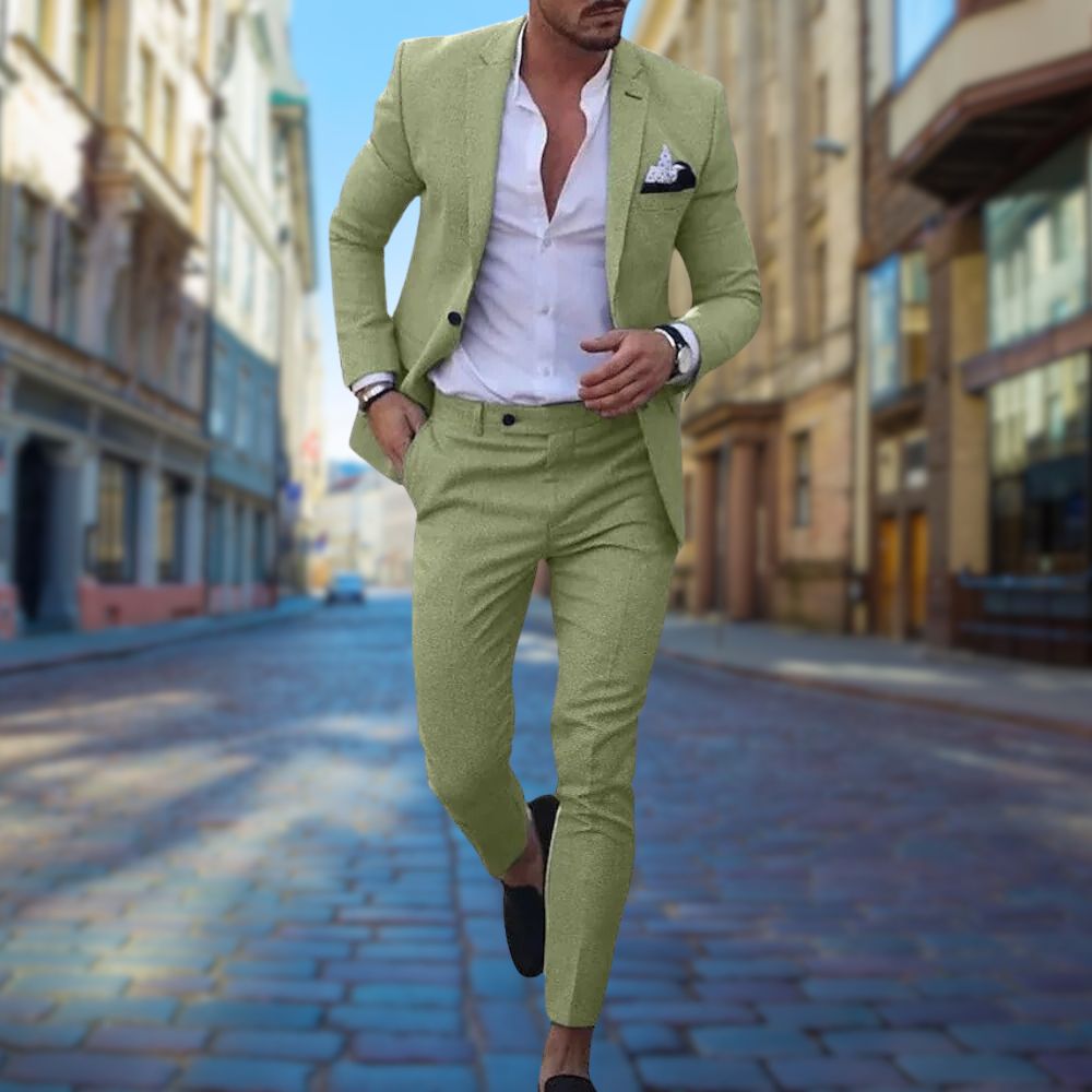 Isaac - Slim Fit Men's Summer Suit for Weddings and Events