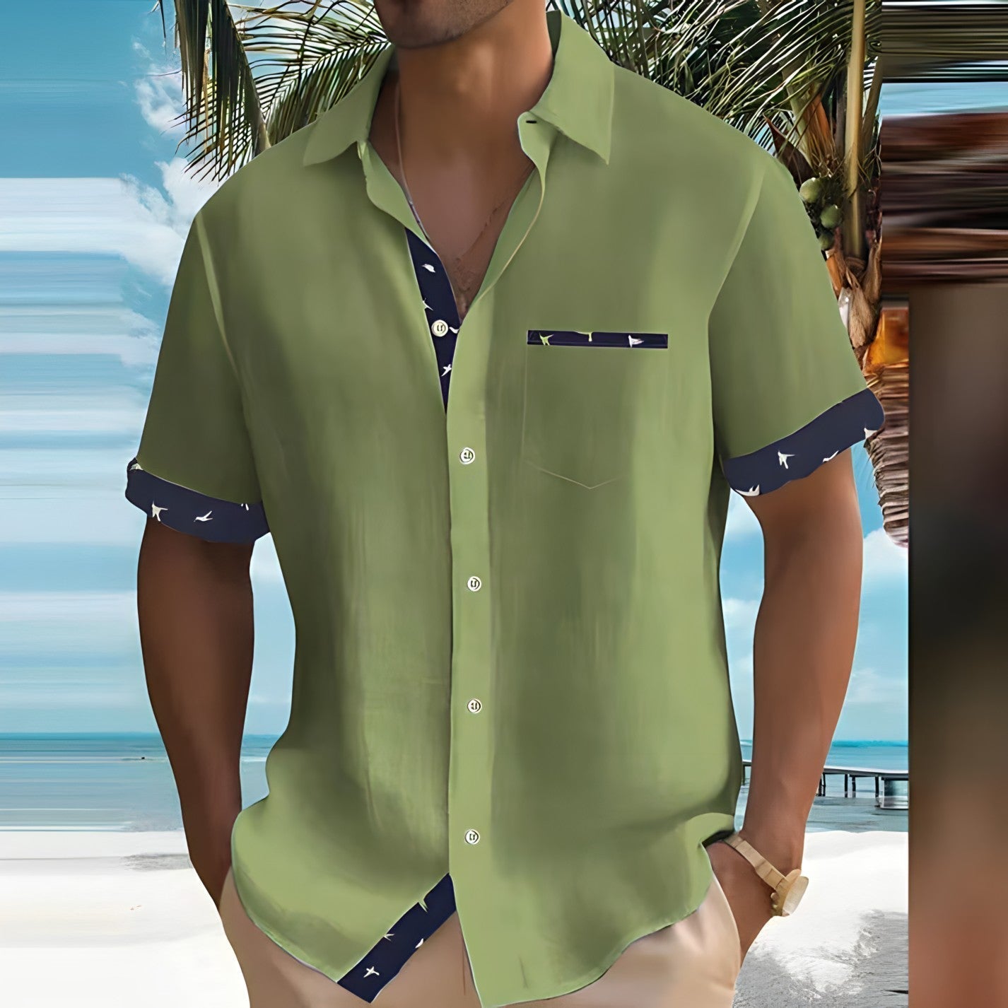 Rome - Stylish Men's Shirt for Comfortable Summer Wear