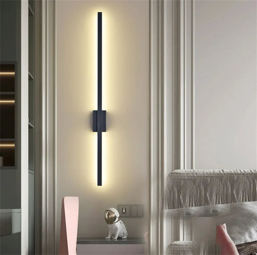 Zenorra - Industrial Minimalist LED Iron Wall Lights for Modern Living Room