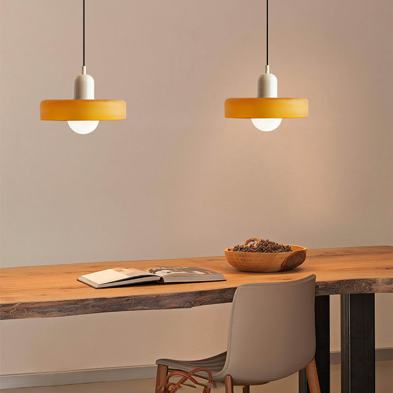 GleaMore - Bauhaus Pendant Light in Stylish Colored Glass