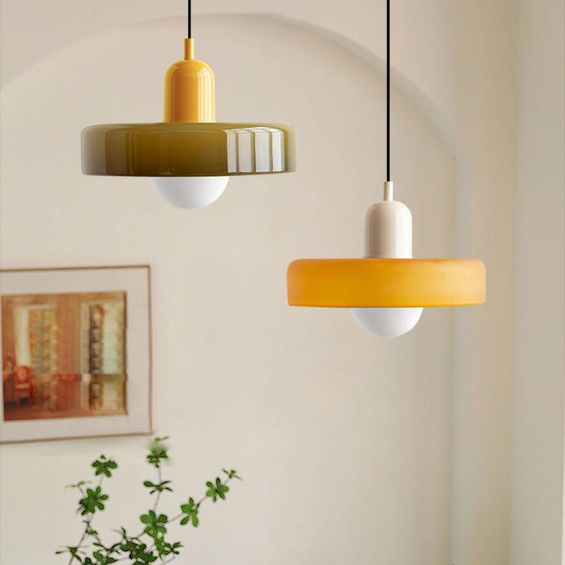 GleaMore - Bauhaus Pendant Light in Stylish Colored Glass