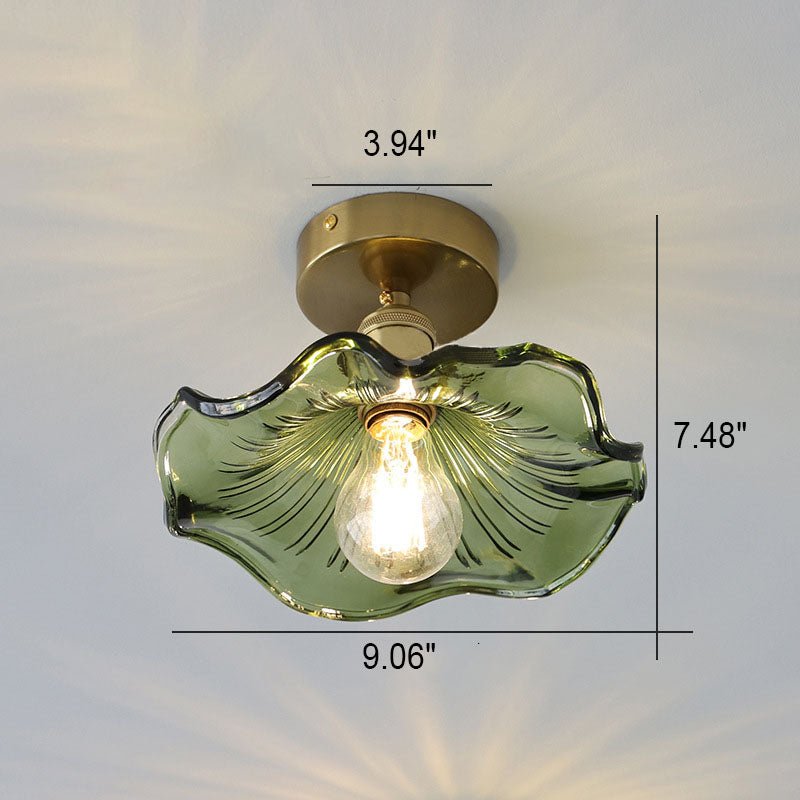 Bloomira - Hibiscus Glass Ceiling Light Elegant For Homes