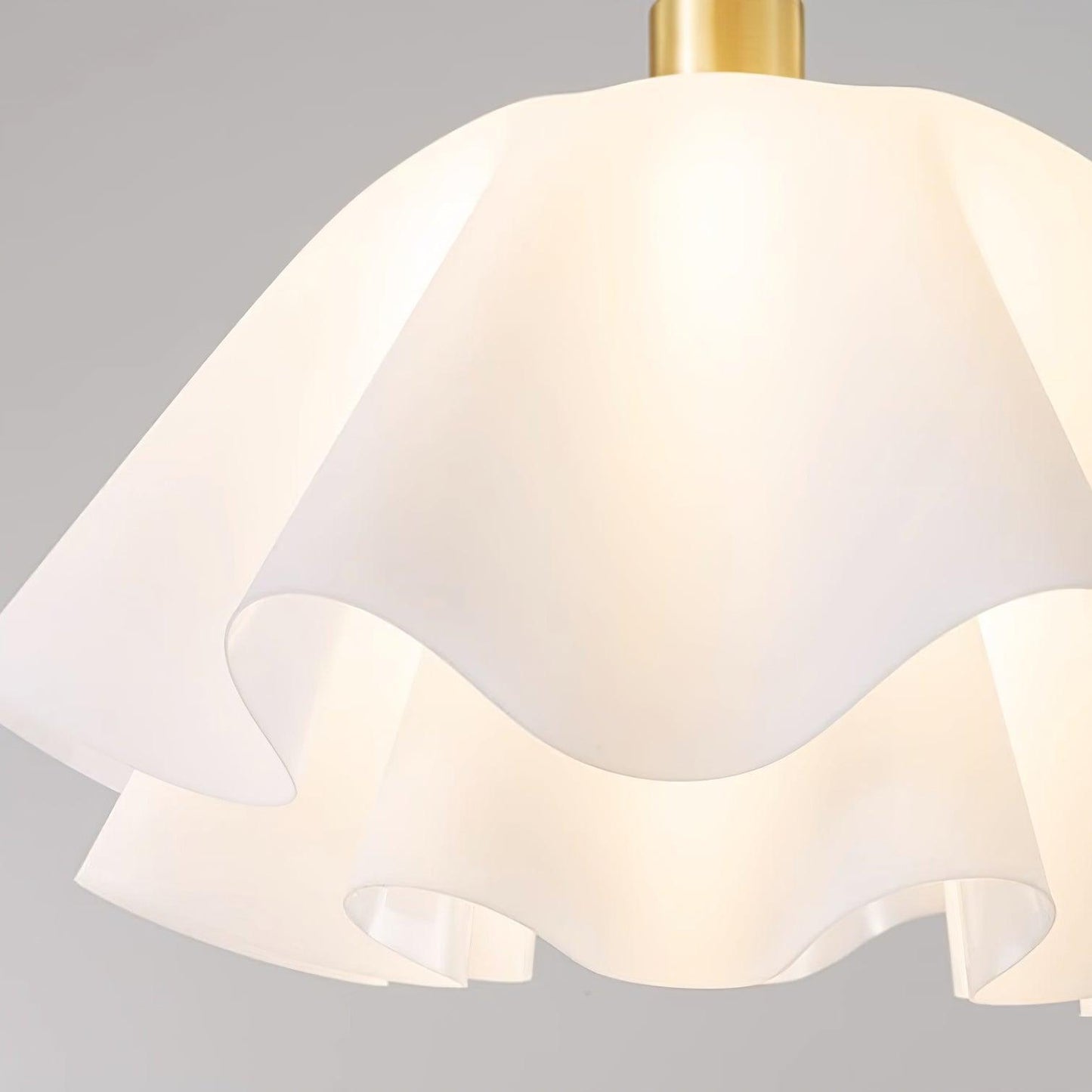Frostora - Paula Copper LED Ceiling Light With Folded Shade Design
