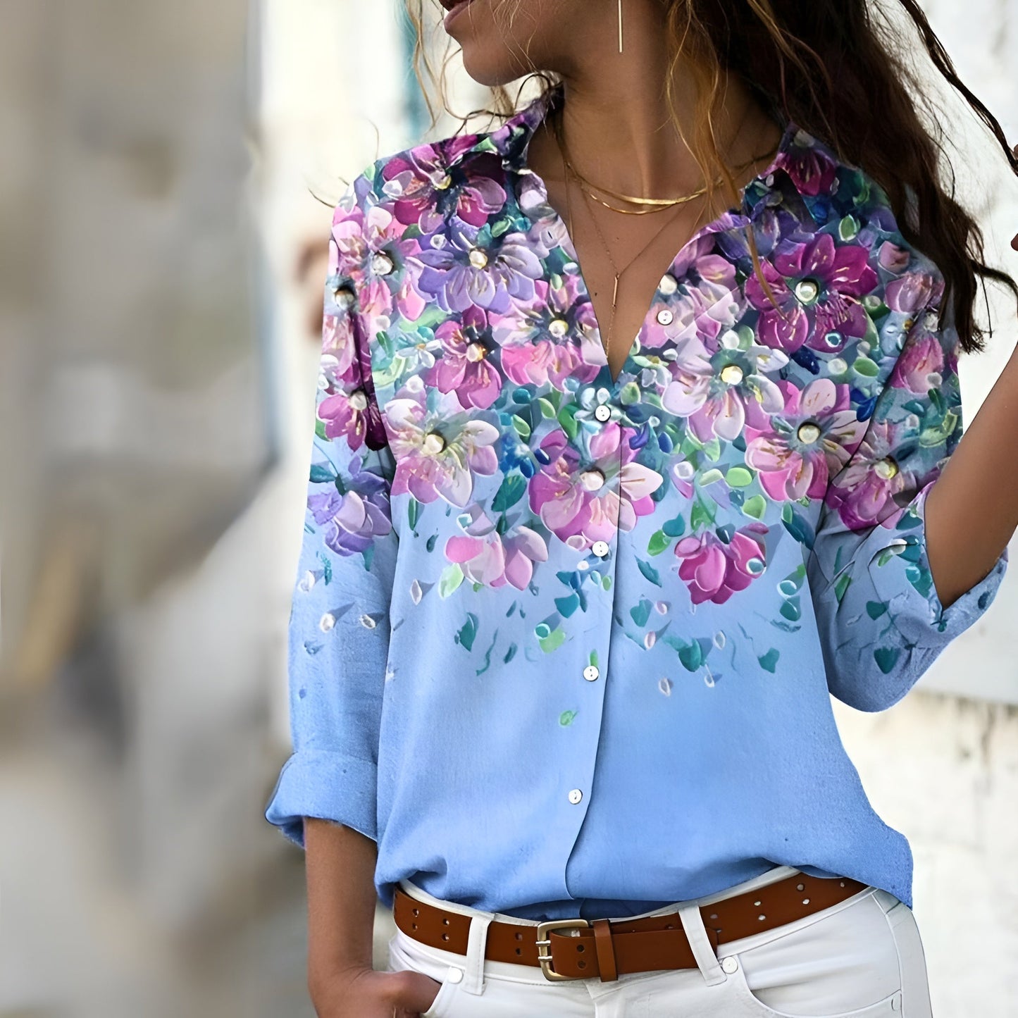 Fifer - Stylish Women's Blouse with Bold Prints and Relaxed Fit