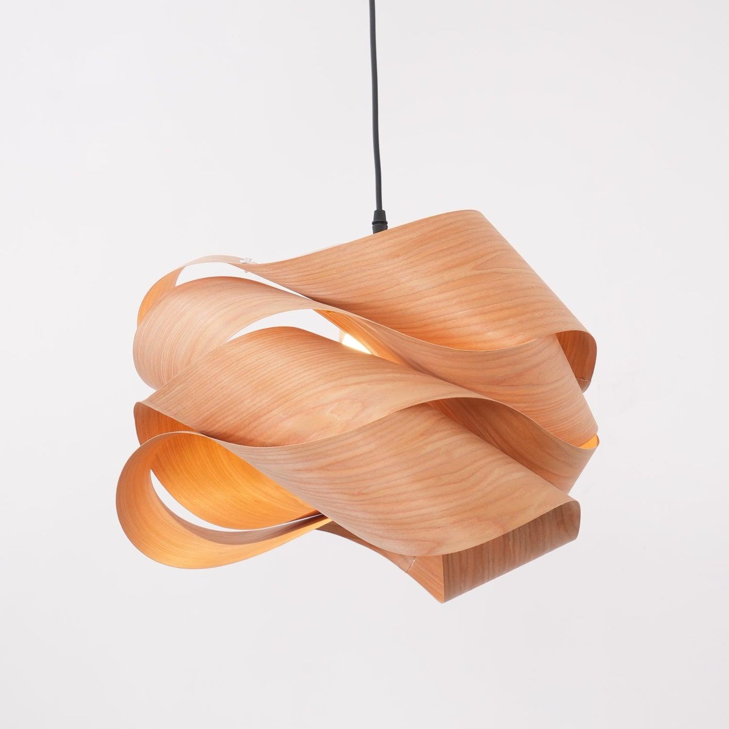 Starvia - Natural Wood Pendant Lamp With LED Lighting For Modern Homes