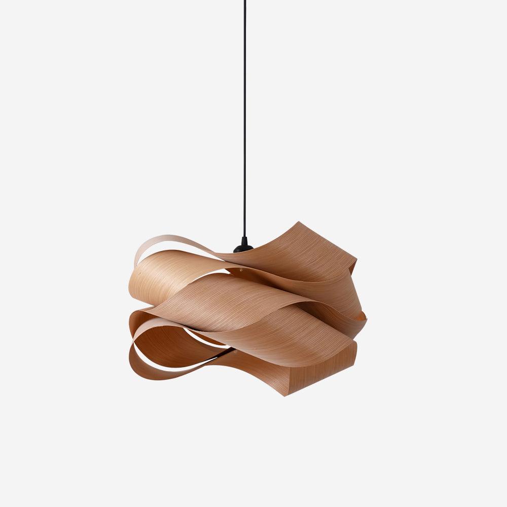 Starvia - Natural Wood Pendant Lamp With LED Lighting For Modern Homes
